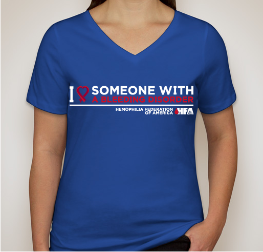 I Love Someone With A Bleeding Disorder Fundraiser - unisex shirt design - front