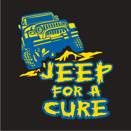 Jeep for a Cure shirt design - zoomed