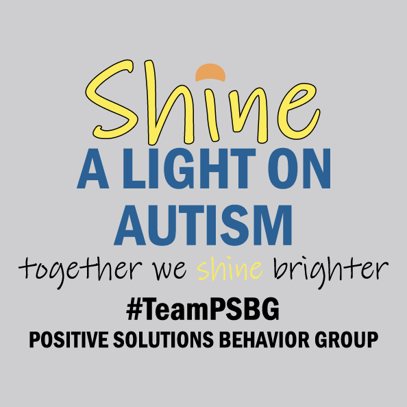 Autism Speaks Walk #TeamPSBG shirt design - zoomed