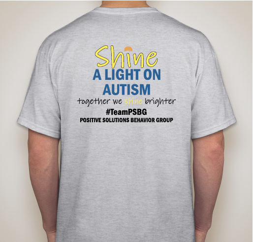 Autism Speaks Walk #TeamPSBG Fundraiser - unisex shirt design - back