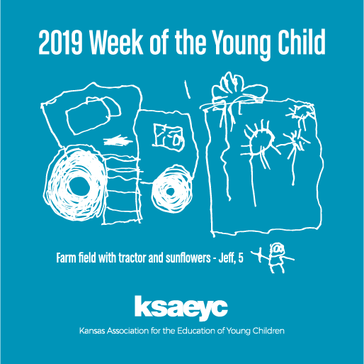 2019 Week of the Young Child shirt design - zoomed