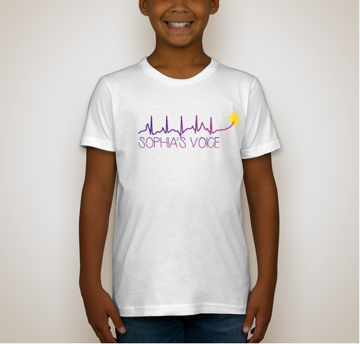 Sophia's Voice Fundraiser - unisex shirt design - back