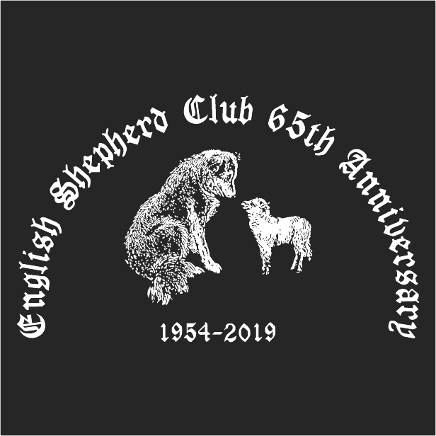 English Shepherd Club 65th Anniversary Duffel shirt design - zoomed