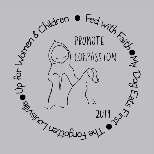 Walk with Compassion shirt design - zoomed