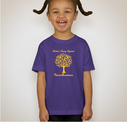 Aiden's Army Against Neuroblastoma Fundraiser - unisex shirt design - front