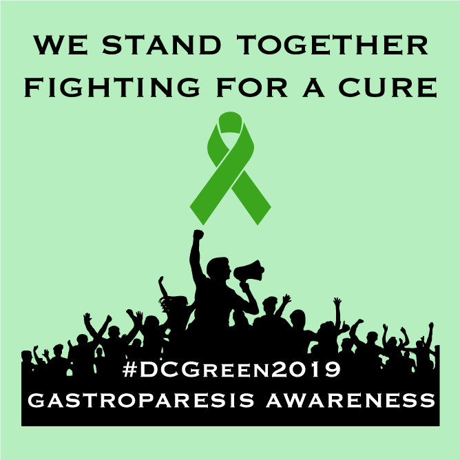Gastroparesis March on Washington DC shirt design - zoomed