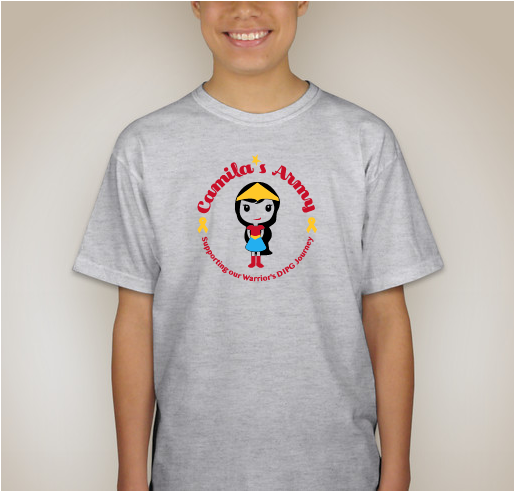 Camila's Army Supporting Her Journey with DIPG Fundraiser - unisex shirt design - back