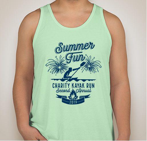 Summer Fun Charity Kayak run Fundraiser - unisex shirt design - front