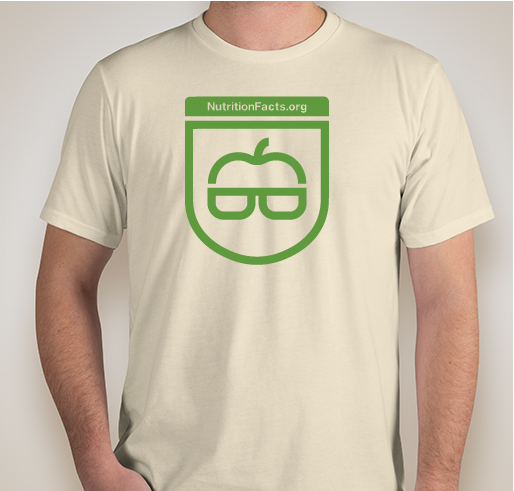 NutritionFacts.org Organic T-shirt Fundraiser - unisex shirt design - front