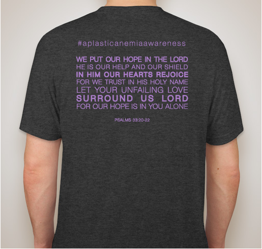 Addyson's HOPE Fundraiser - unisex shirt design - back