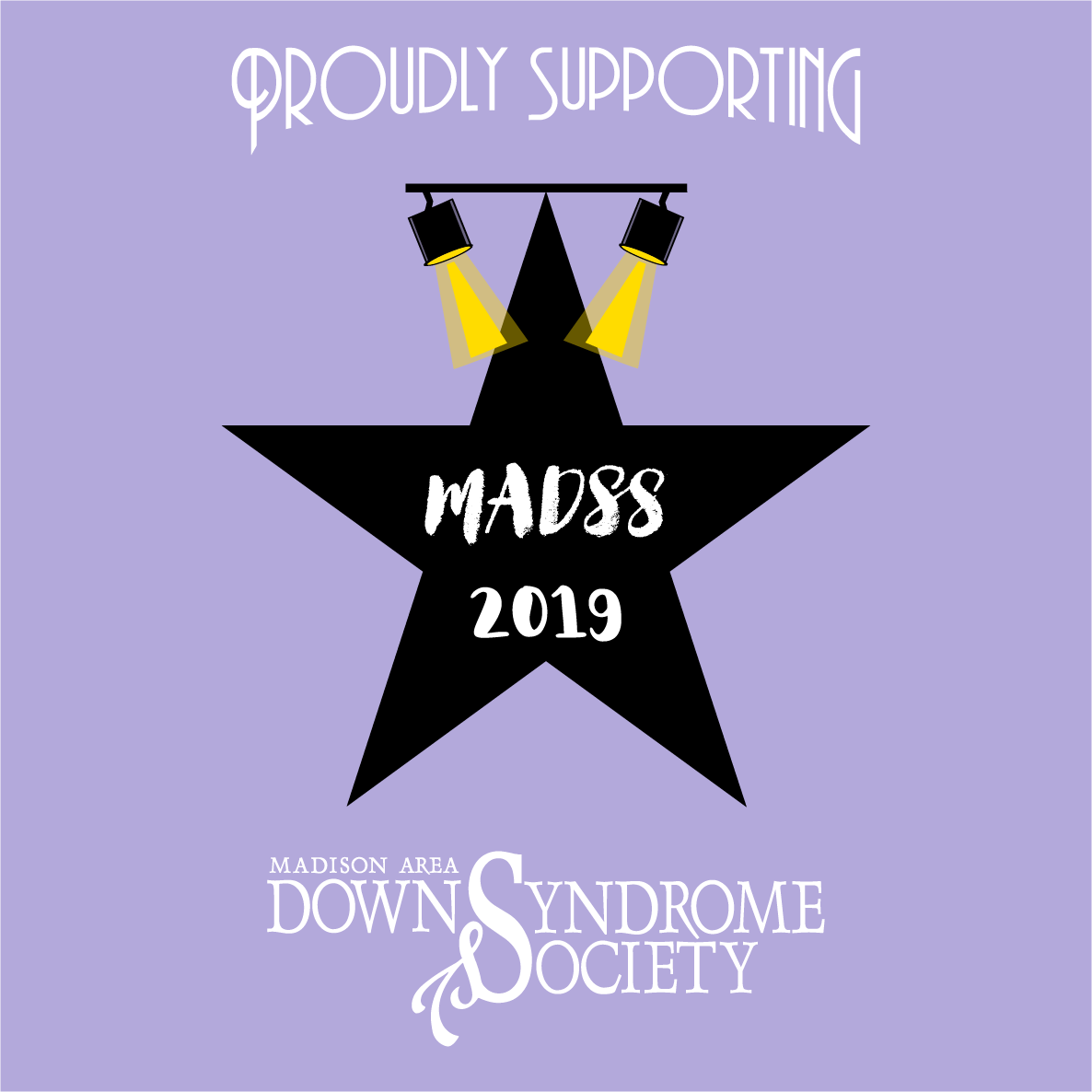 Madison Area Down Syndrome Society and Pike Hollywood shirt design - zoomed