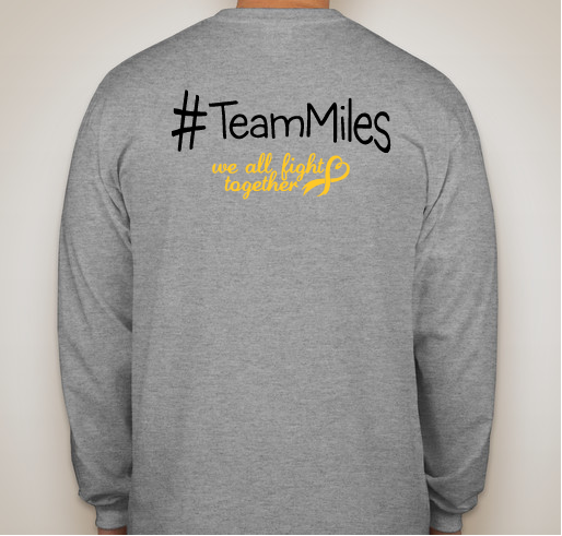 Smiles for Miles Fundraiser - unisex shirt design - back