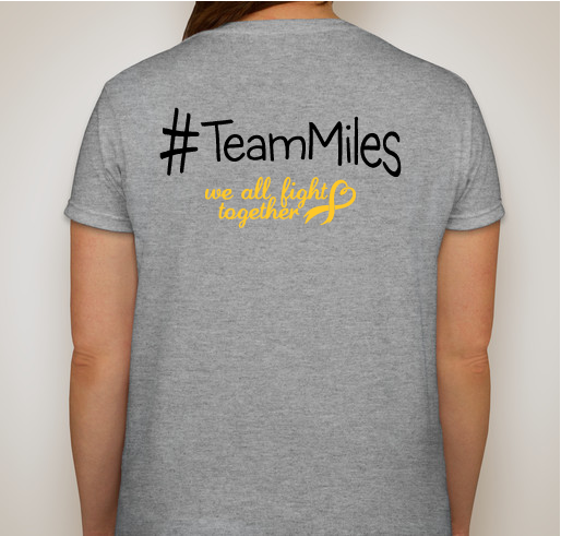 Smiles for Miles Fundraiser - unisex shirt design - back