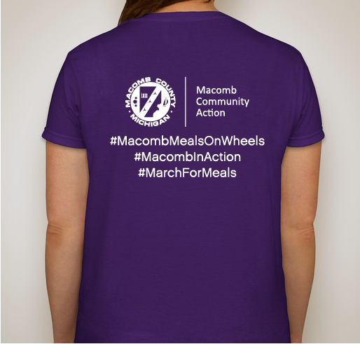 March for Meals campaign Fundraiser - unisex shirt design - back