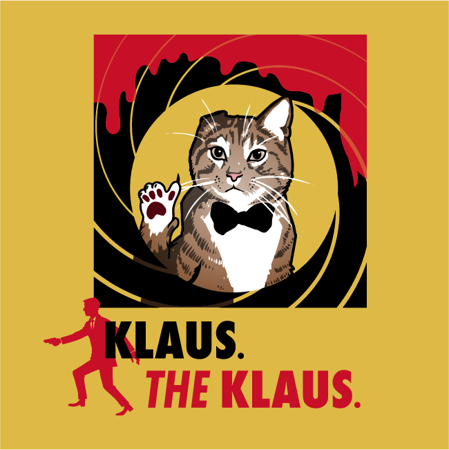 The name is Klaus. The Klaus. shirt design - zoomed