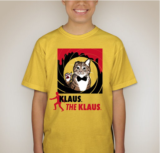 The name is Klaus. The Klaus. Fundraiser - unisex shirt design - back