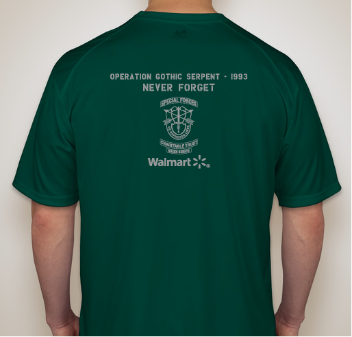 MSG Gary Gordon MOH Memorial 5K - Hosted by Special Forces Charitable Trust Fundraiser - unisex shirt design - back