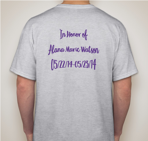The Alana Marie Project Fundraiser - unisex shirt design - back
