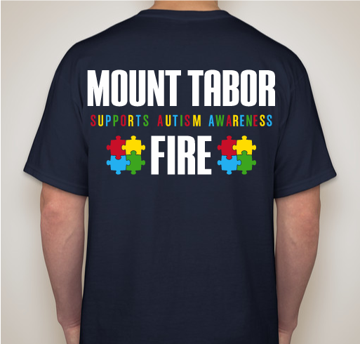 The MTVFD Supports Autism Awareness Month! Fundraiser - unisex shirt design - back