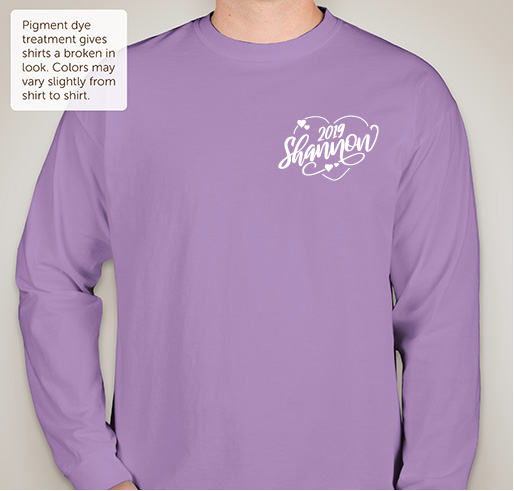 Shannon 2019 - Raising Awareness for Myocarditis Fundraiser - unisex shirt design - front