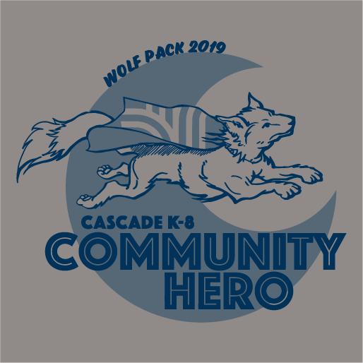 Cascade K-8 PTSA 2019 Auction shirt design - zoomed