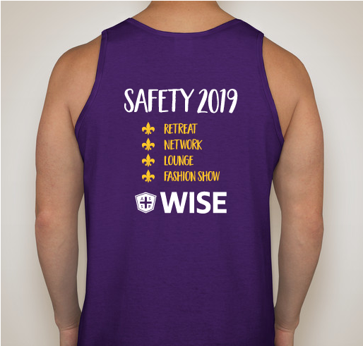 WISE Safety 2019 T-shirt Fundraiser - unisex shirt design - back