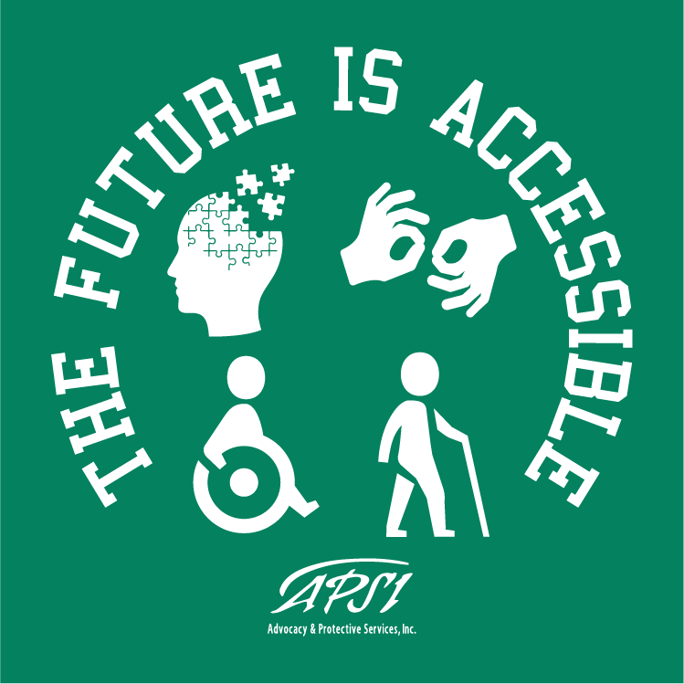 Future is Accessible shirt design - zoomed