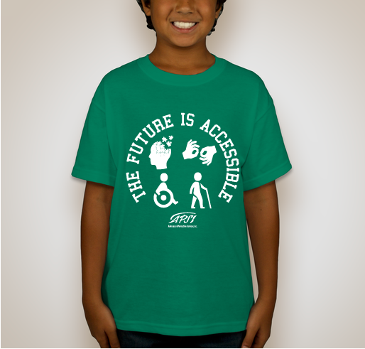 Future is Accessible Fundraiser - unisex shirt design - back