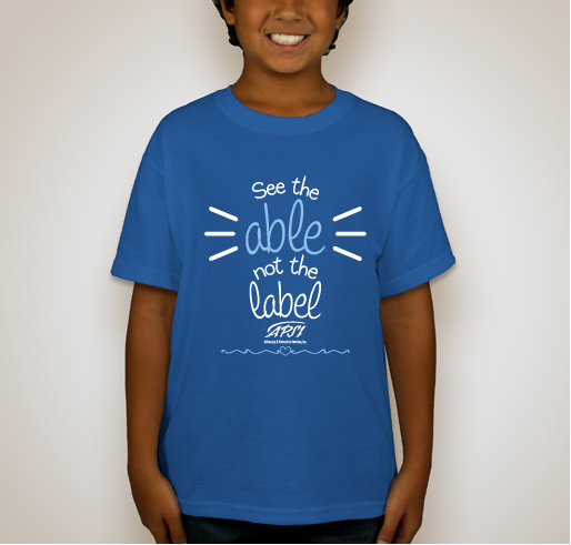 Able not Label Fundraiser - unisex shirt design - back