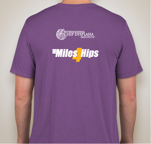 Miles4Hips Virtual 5K and Day of Movement Fundraiser - unisex shirt design - back