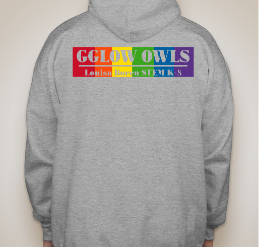 GGLOW OWLS Fundraiser - unisex shirt design - back
