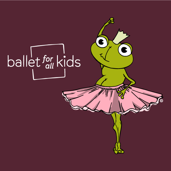 Ballet For All Kids - Mischa shirt design - zoomed