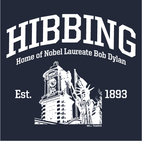 Support The Hibbing Dylan Project! shirt design - zoomed