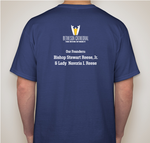 Bethesda is Turning 50 in June!!! Fundraiser - unisex shirt design - back