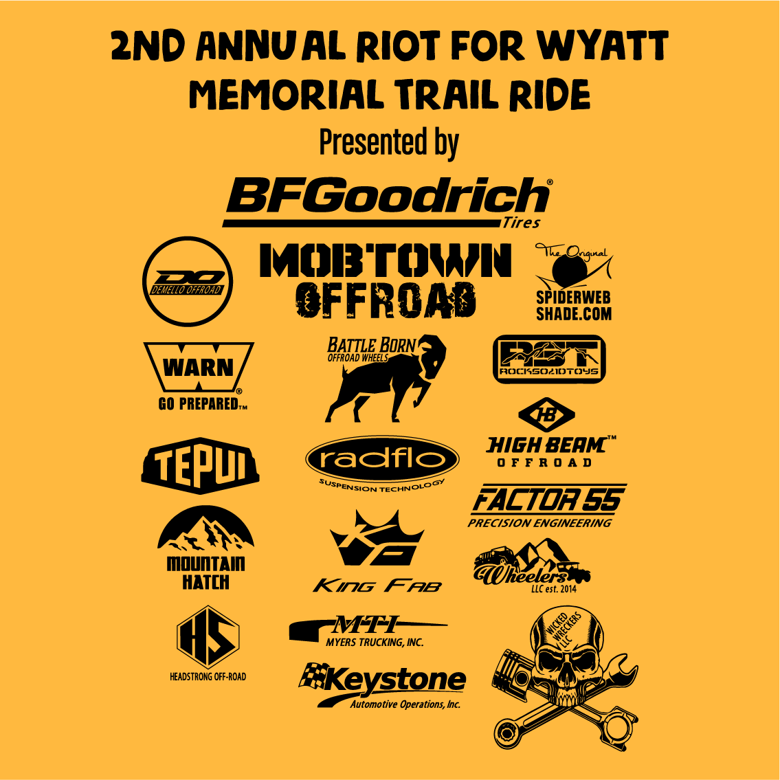 2nd Annual Riot for Wyatt shirts shirt design - zoomed
