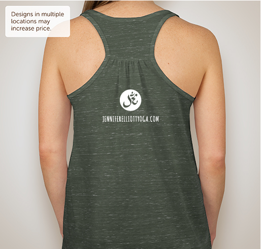 Ahimsa for Earth Day Fundraiser - unisex shirt design - back