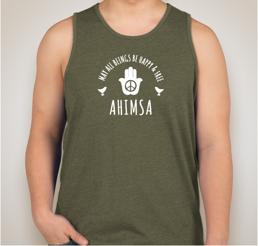 Ahimsa for Earth Day Fundraiser - unisex shirt design - front