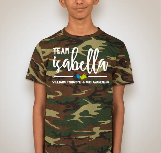 JOIN TEAM ISABELLA!! Fundraiser - unisex shirt design - back