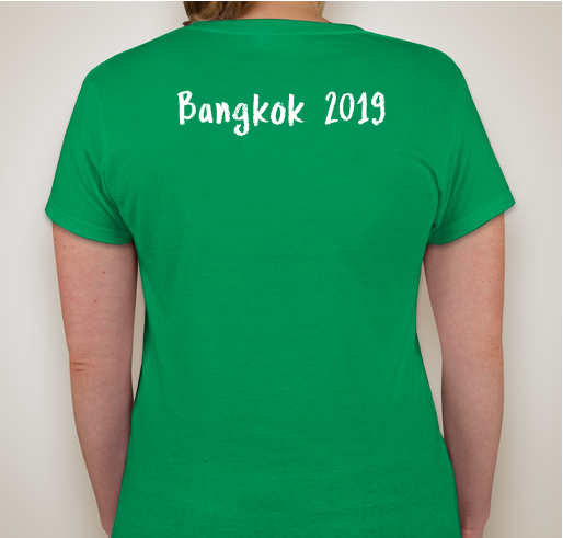 Help get Tanya to Thailand! Fundraiser - unisex shirt design - back