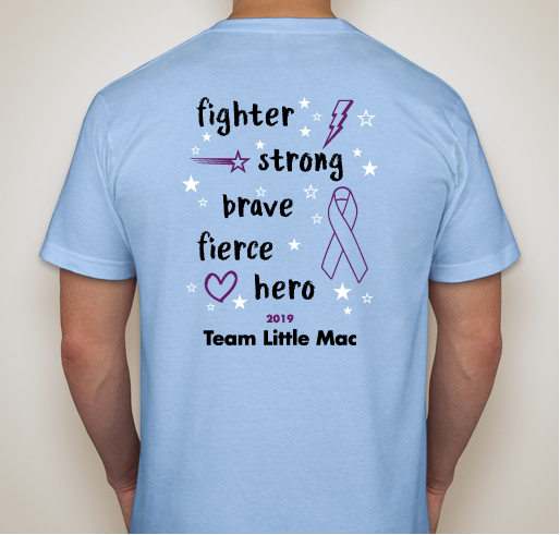 Team Little Mac 2019 Fundraiser - unisex shirt design - back