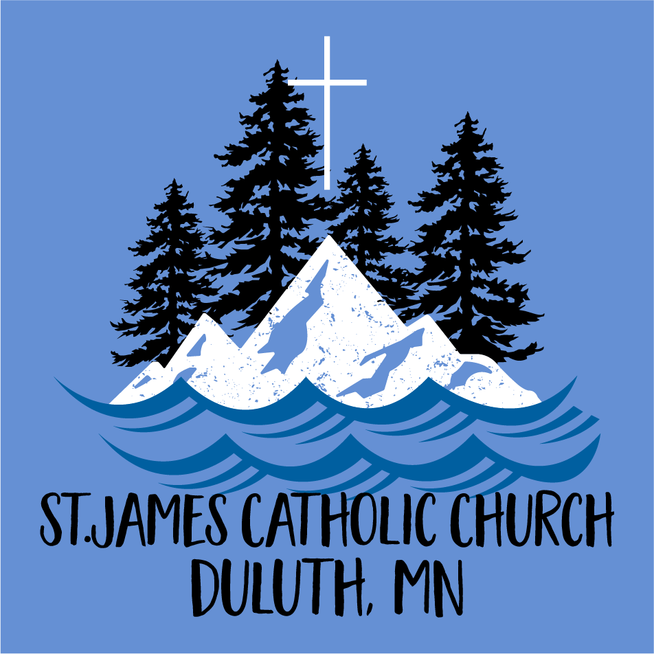 St. James Youth ministry Fundraiser shirt design - zoomed