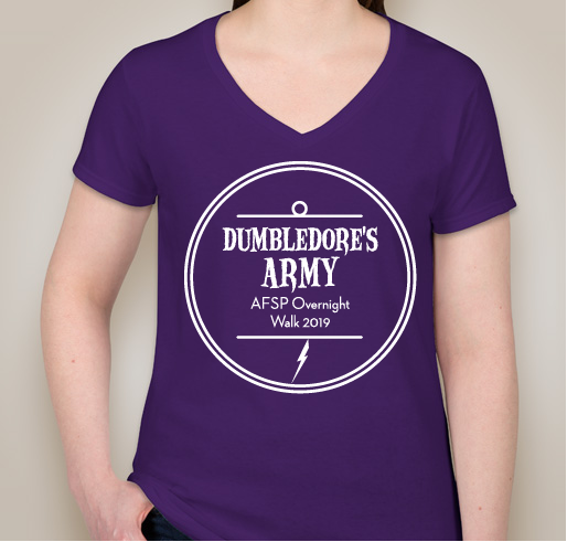 Dumbledore's Army- 2019 Overnight Walk Fundraiser - unisex shirt design - front