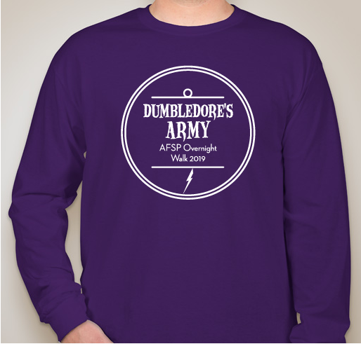 Dumbledore's Army- 2019 Overnight Walk Fundraiser - unisex shirt design - front