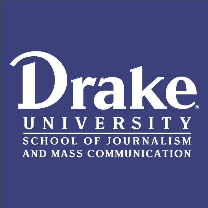 Drake University PRSSA Fundraiser shirt design - zoomed