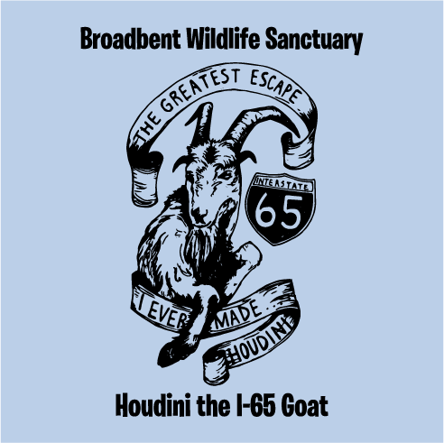 Houdini the I-65 Goat Fundraiser shirt design - zoomed