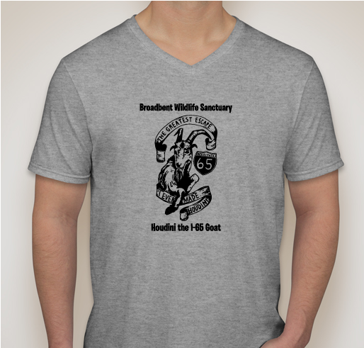 Houdini the I-65 Goat Fundraiser Fundraiser - unisex shirt design - front