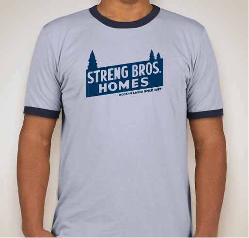 Streng Bros. Homes Vintage Logo T-Shirt – 2019 Sacramento Mid-Century Modern Home Tour Fundraiser - unisex shirt design - front