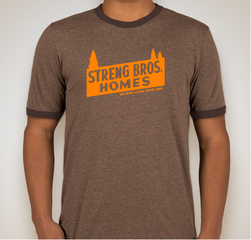 Streng Bros. Homes Vintage Logo T-Shirt – 2019 Sacramento Mid-Century Modern Home Tour Fundraiser - unisex shirt design - front