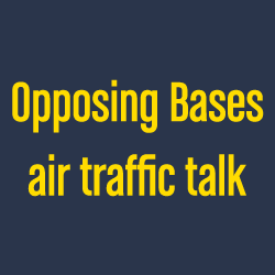 Opposing Bases Air Traffic Talk merchandise! shirt design - zoomed