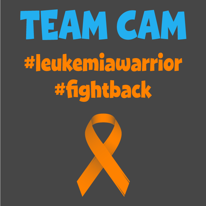 Team Cam - Fight Against Leukemia shirt design - zoomed